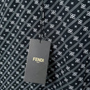 Fendi - Chemise à Manches Longues avec Motif Monogramme Noir/Blanc