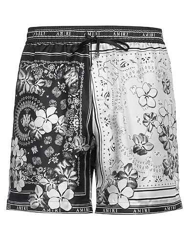 Amiri - Short en soie imprimé cachemire