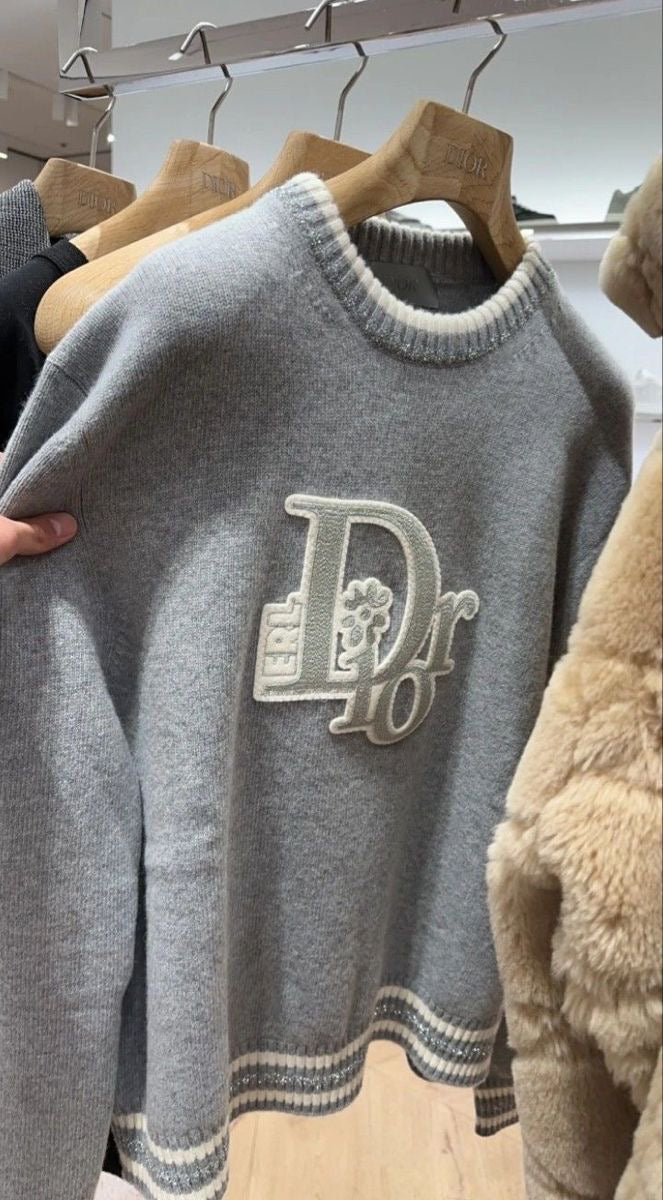 Dior - Pull en laine Christian Dior Gris II