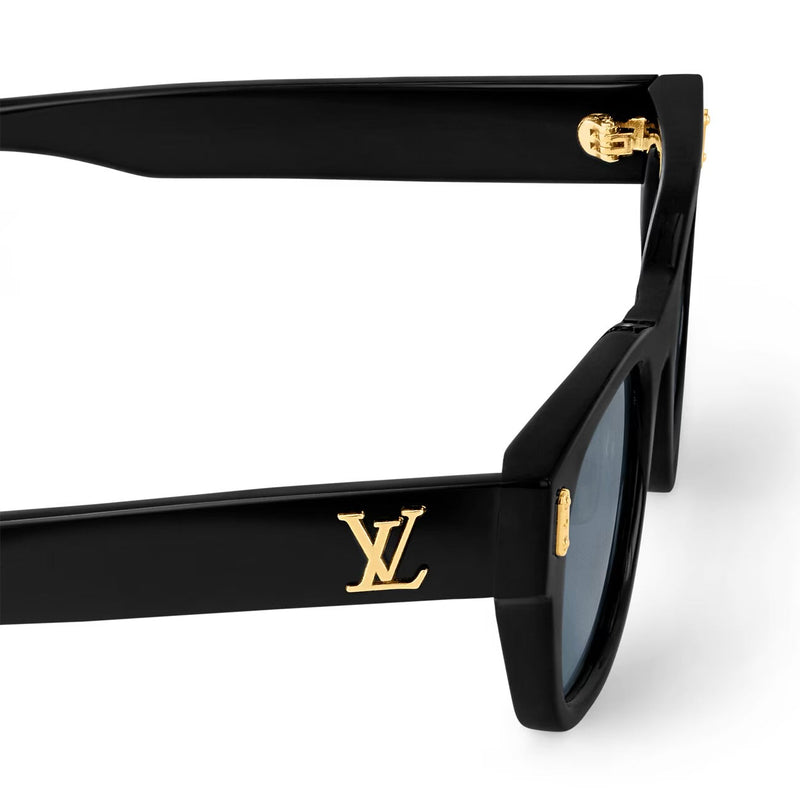 Louis Vuitton - Lunettes de soleil carrées rondes LV Confidence Noir