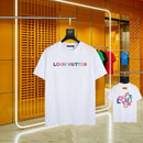 Louis Vuitton - T-shirt manches courtes lettres Multicolores Blanc