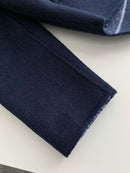 Dior - Veste zip à capuche en laine monogramme Jacquard Bleu Marine F