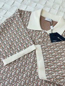 Dior - Polo Dior Motif Iconic Beige/Blanc