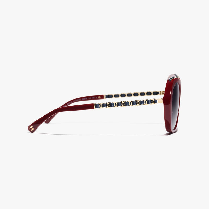 Chanel - Lunettes de soleil Papillon Bordeaux