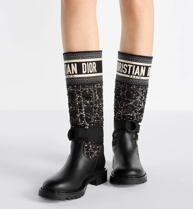 Dior - Bottes D-Major Tweed à motifs