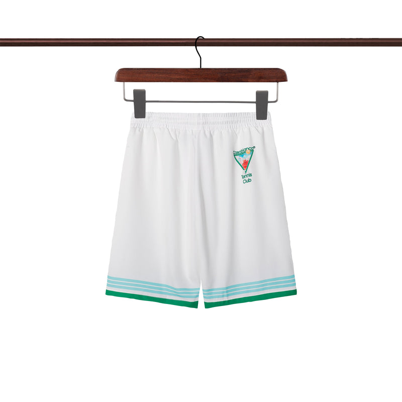 Casablanca Paris - Ensemble CHEMISE + SHORT Tennis Club Blanc/Vert/Bleu