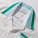 Casablanca Paris - Ensemble CHEMISE + SHORT Tennis Club Blanc/Vert/Bleu