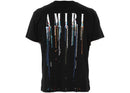 Amiri - T-shirt logo coulures peinture Noir