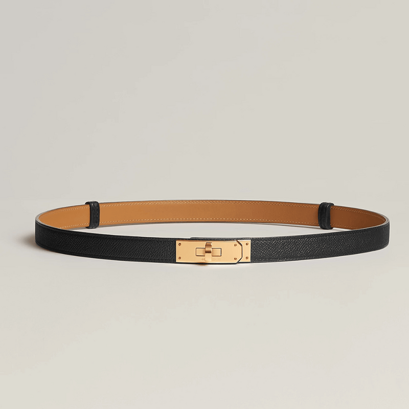 Hermès - Ceinture Kelly Réversible Noir