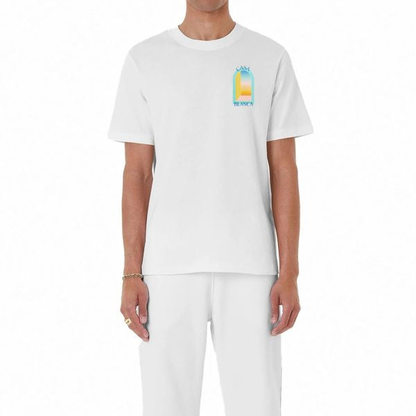 Casablanca - T-shirt L’arche De Jour Blanc