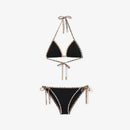 Burberry - Haut et Bas de bikini Check Noir