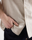 Prada - Chemise à manches courtes en chambray Naturel