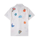 Casablanca Paris - Ensemble CHEMISE + SHORT Motifs colorés Blanc