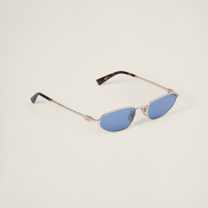 Miu Miu - Lunettes de soleil Logo Verres Indigo