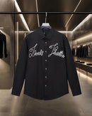 Louis Vuitton - Chemise manches longues Brodé LV Noir