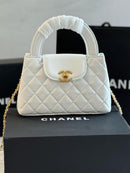 Chanel - Sac à bandoulière 19cm Rose Clair/Noir/Blanc