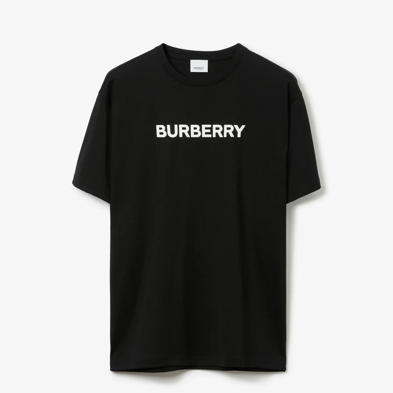 Burberry - T-shirt en coton à logo Noir
