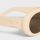 Celine - Lunettes De Soleil Triomphe 01 en Acétate Ivory