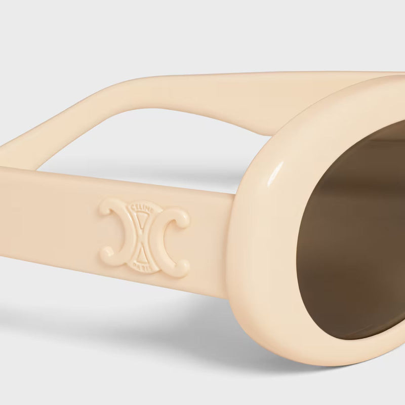 Celine - Lunettes De Soleil Triomphe 01 en Acétate Ivory