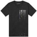 Amiri - T-shirt logo coulures peinture Noir