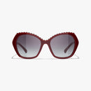 Chanel - Lunettes de soleil Papillon Bordeaux
