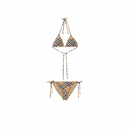 Burberry - Haut et Bas de bikini Check Sable