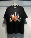 Amiri - T-shirt en coton logo Tigre Noir
