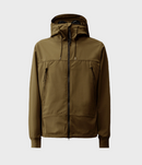C.P Company - Veste SHELL-R GOGGLE Kaki