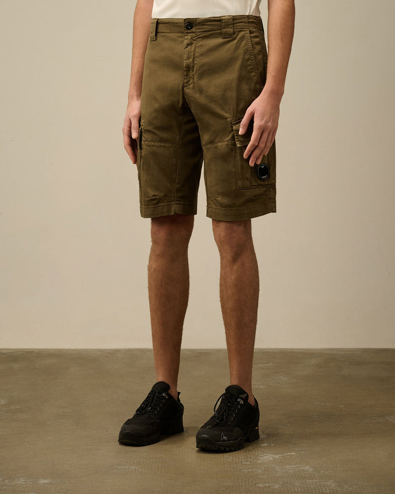 C.P Company - Short Cargo stretch sateen Ivy Green