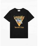 Casablanca - T-shirt Tennis club Noir