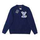 Louis Vuitton - Pull en laine a motif LV Bleu Nuit