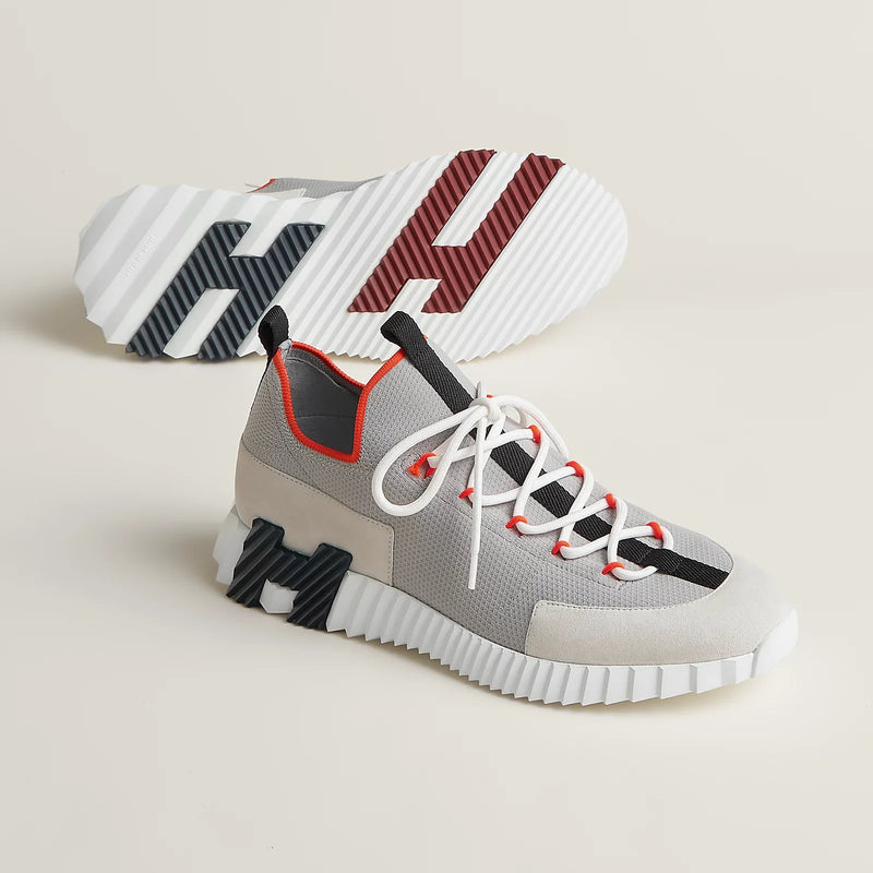 Hermès - Sneakers slip-on Lift Multicolore Beige Galet