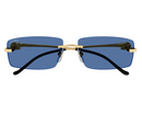 Cartier - Lunettes solaires Panthère Monture Or Verres Bleu