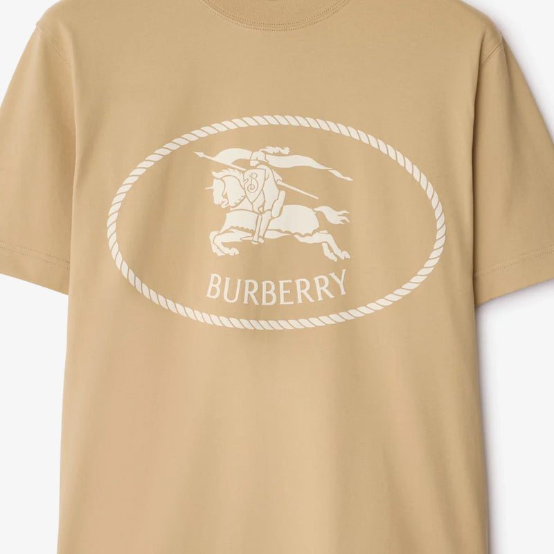 Burberry - T-shirt en coton Knight Flax