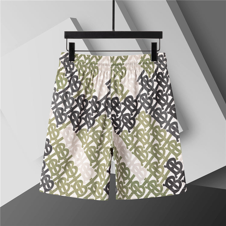 Burberry - Shorts avec motif monogramme en plusieurs couleurs