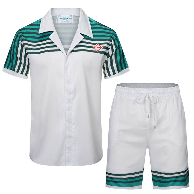 Ensemble Casablanca Vert / Blanc