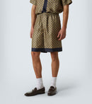 GUCCI - Short GG imprimée en soie