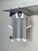 Dior - Polo Dior Motif Iconic Beige/Blanc