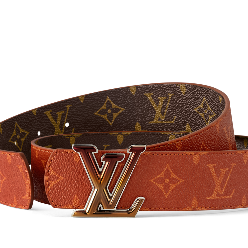 Louis Vuitton - Ceinture LV Dimension Sunset 40 mm réversible Marron