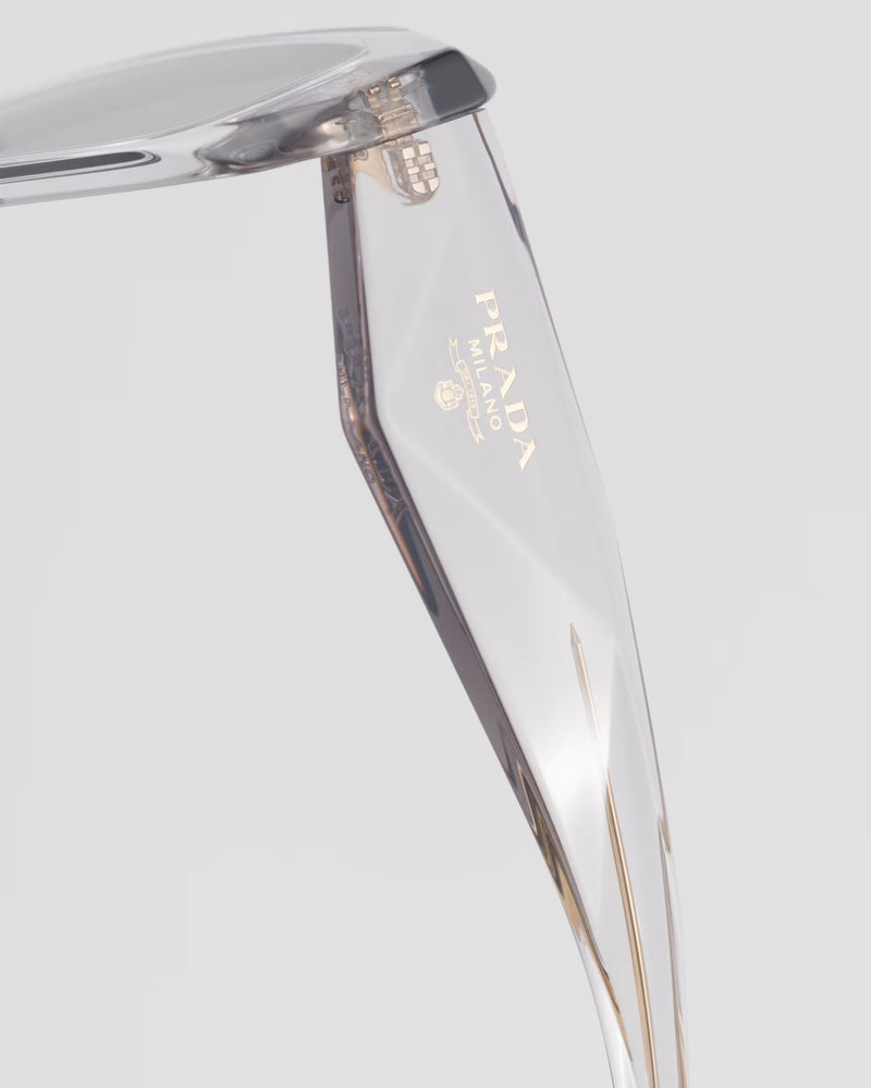 Prada - Lunettes De Soleil Prada Symbole Verres Gris Clair