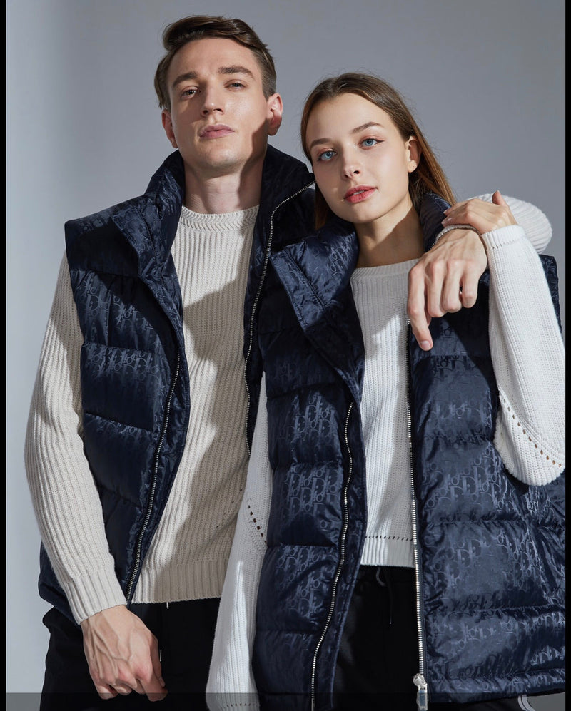 Dior - Doudoune sans manche CD Bleu Nuit