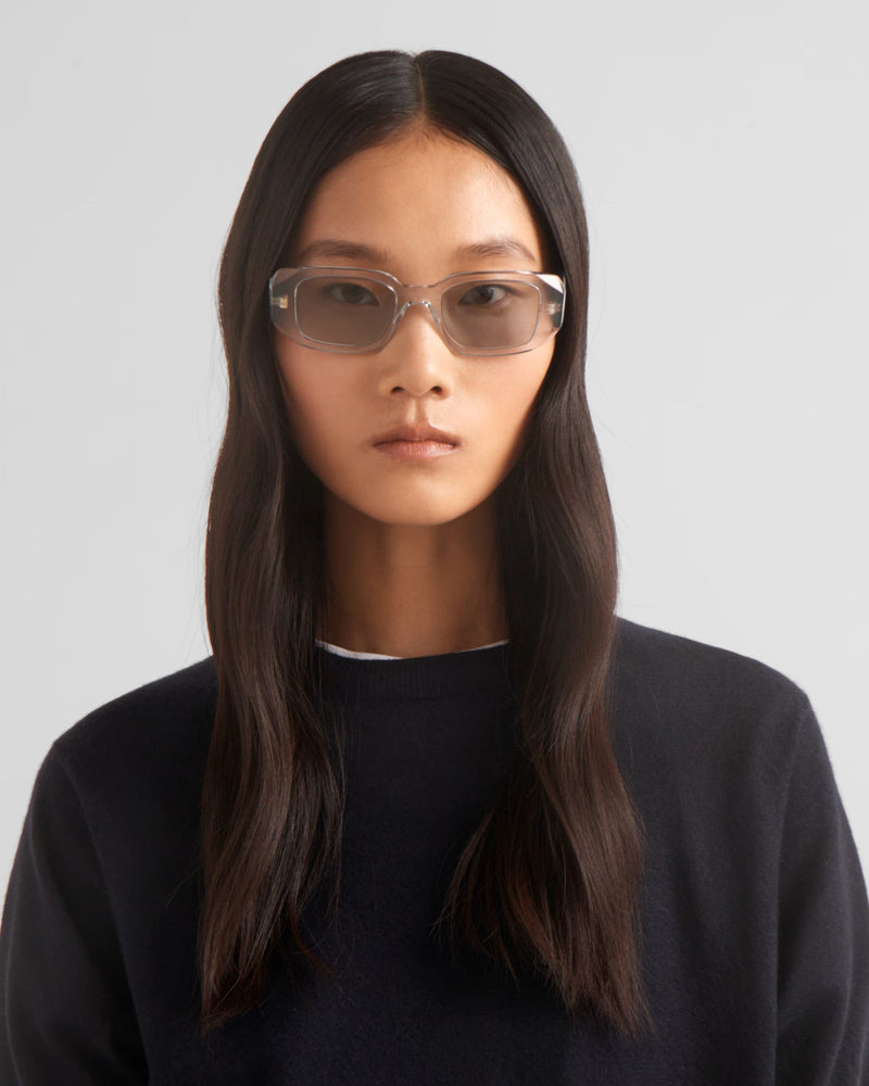 Prada - Lunettes De Soleil Prada Symbole Verres Gris Clair