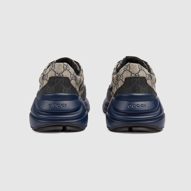 BASKETS GG RHYTON POUR HOMME Bleu Marine Noir