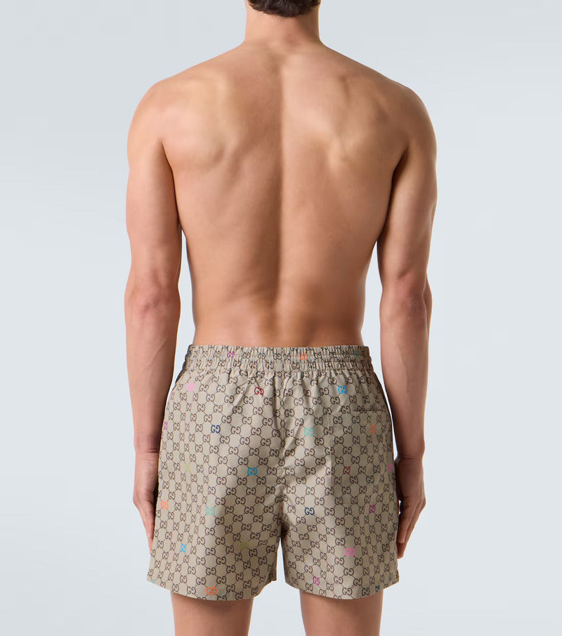 GUCCI - Short de bain GG imprimé en multicolore