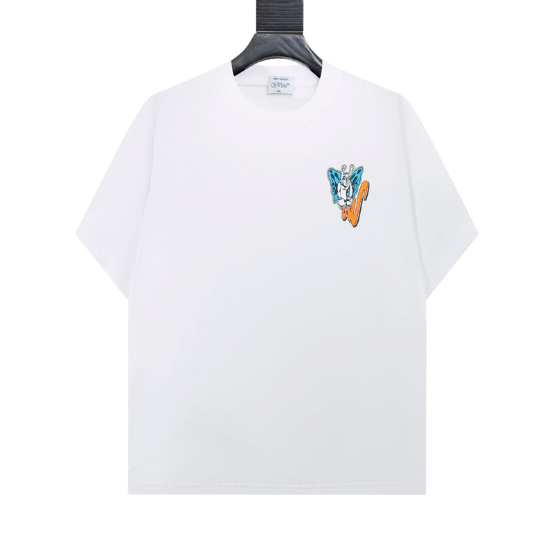 OFF-WHITE - T-shirt Off-White x Cartoon Characters à motif avant et graphique emblématique au dos Blanc