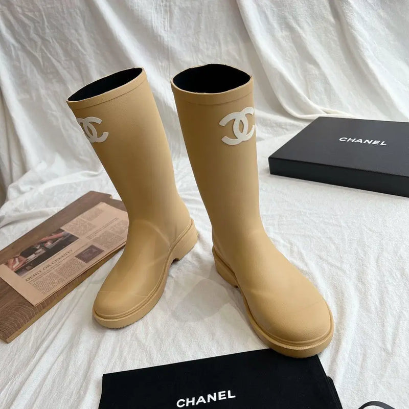Chanel - Bottes Rain Wellington Rubber en caoutchouc (3 coloris)