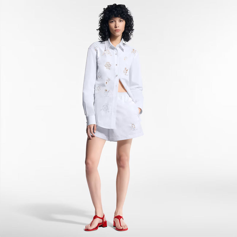 Louis Vuitton - Short style caleçon à broderie LV