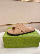 Gucci - Mules en Daim GG Beige II