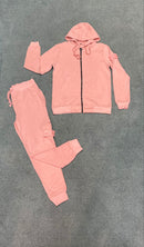 Stone Island - Survêtement Haut & Bas Rose patch Rose