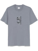 C.P Company - T-shirt à logo imprimé Gris Foncée